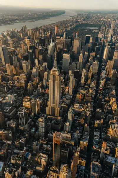Vue aérienne de Manhattan