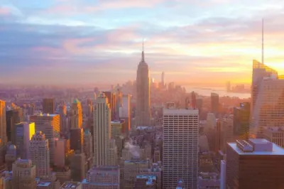 L'Empire State Building au coucher du soleil